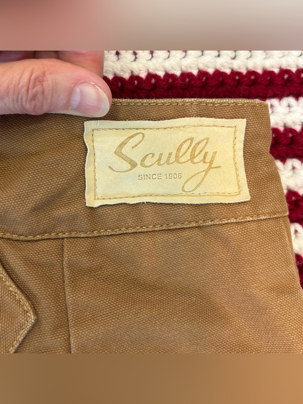 EUC Scully Rangewear Canvas Pants 36x27 Wheat, Buckle Back, Cowboy, RW040 Cotton - Picture 10 of 16